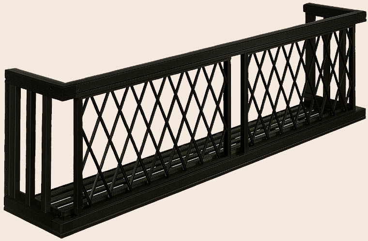 ﾋｼｸﾛｽ格子 ﾌﾞﾗｯｸ