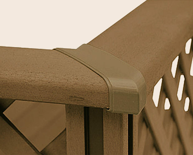 ﾃﾞｯｷﾌｪﾝｽ_笠木90°ｺｰﾅｰ部ｶﾊﾞｰ