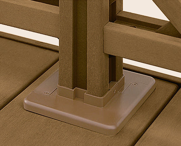 ﾃﾞｯｷﾌｪﾝｽ_ﾍﾞｰｽﾌﾟﾚｰﾄｶﾊﾞｰ（主柱用）