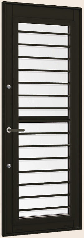 採風勝手口ﾄﾞｱFS_外観(ｼﾘﾝﾀﾞｰ付)_内観ﾎﾜｲﾄ_外観ﾌﾞﾗｯｸ