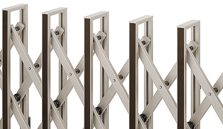 ｱﾙﾐ形材色+ﾏﾃﾘｱﾙｶﾗｰ   本体:ｼｬｲﾝｸﾞﾚｰ  ｶﾗｰ材:柿渋