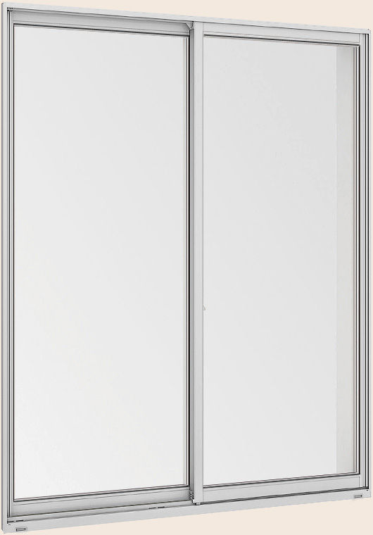 単体引違い窓_外観_ﾅﾁｭﾗﾙｼﾙﾊﾞｰ