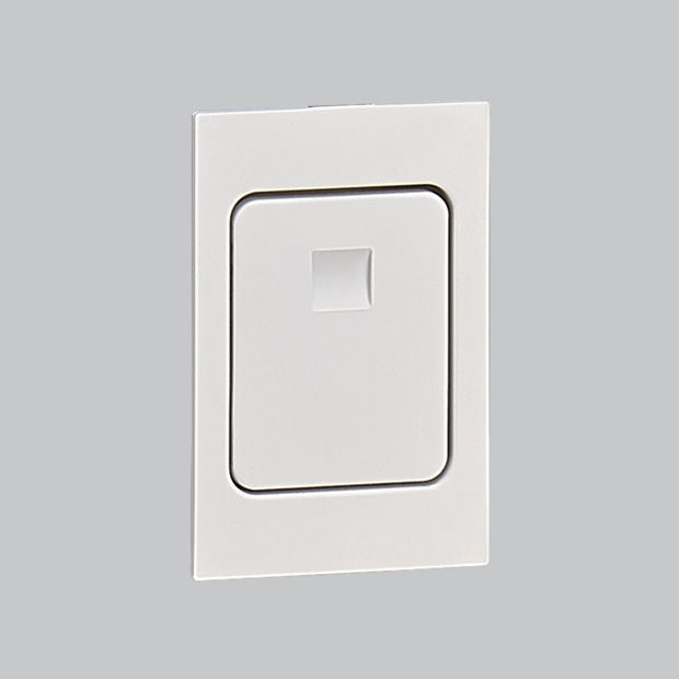 室内引戸_錠_引戸ﾌﾟｯｼｭ錠(操作側)_ﾌﾟﾚｼｬｽﾎﾜｲﾄ