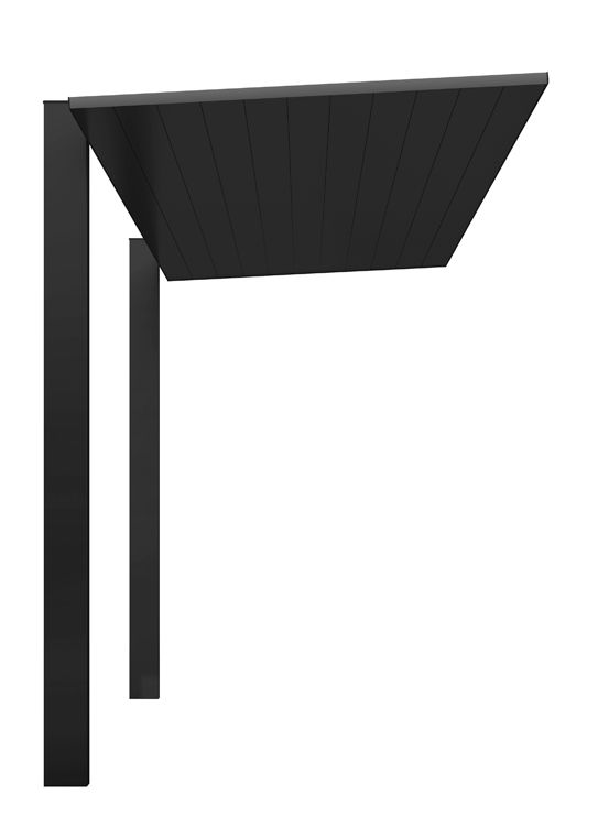 ｶﾗｰﾊﾞﾘｴｰｼｮﾝ_屋根材_ﾌﾞﾗｯｸ×柱_ﾌﾞﾗｯｸ