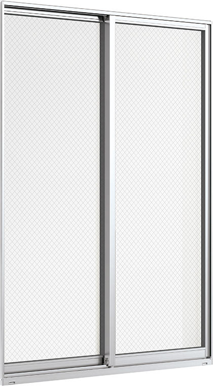 単体引違い窓_ﾃﾗｽ_2枚建て_外観ﾅﾁｭﾗﾙｼﾙﾊﾞｰ