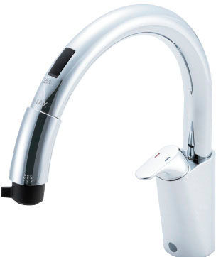 混合水栓(浄水機能なし)_ワンホールタイプ_シングルレバー_ハンドシャワー_ナビッシュ(乾電池式B5)