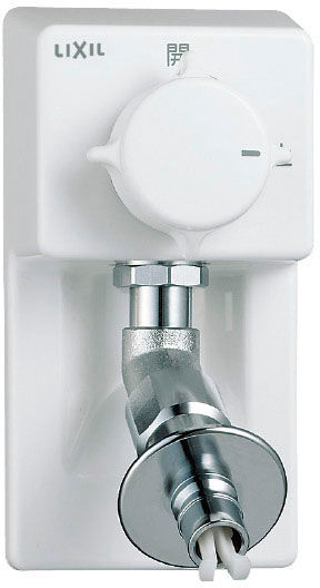樹脂配管用緊急止水弁付埋込水栓_90°開閉ハンドル