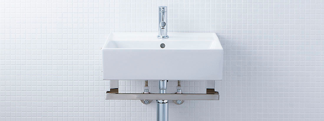 サティス洗面器_YL-555タイプ_メタルバーセット