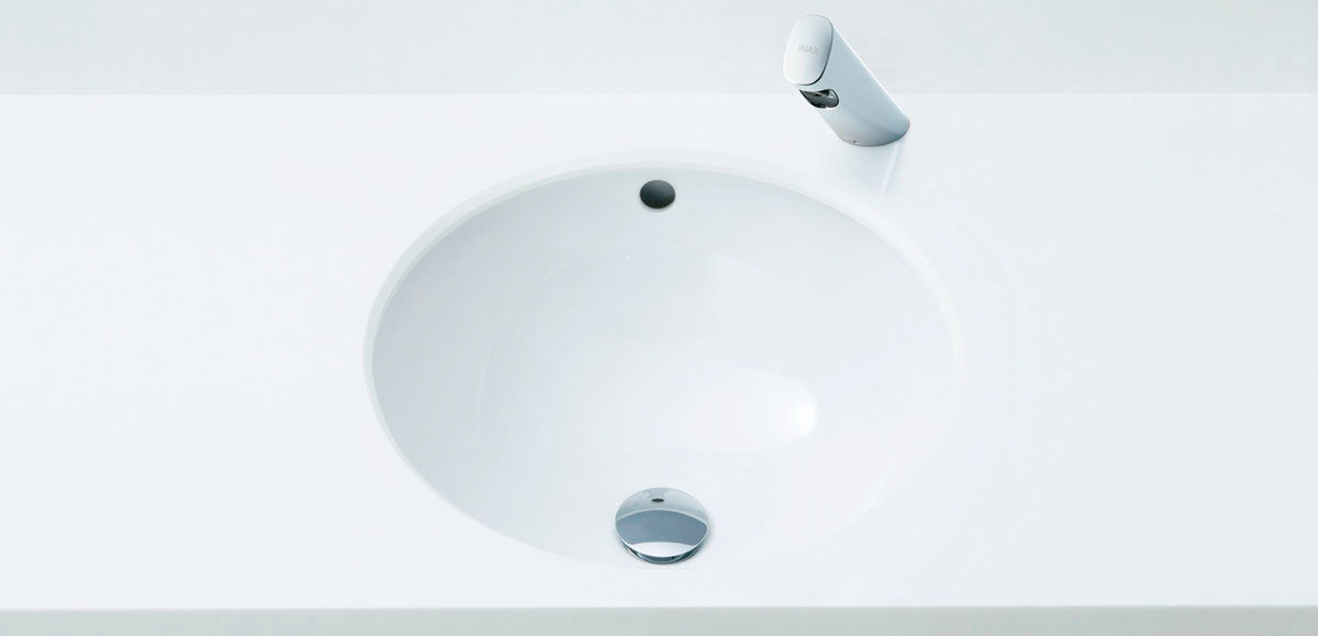 はめ込み円形洗面器(アンダーカウンター式)