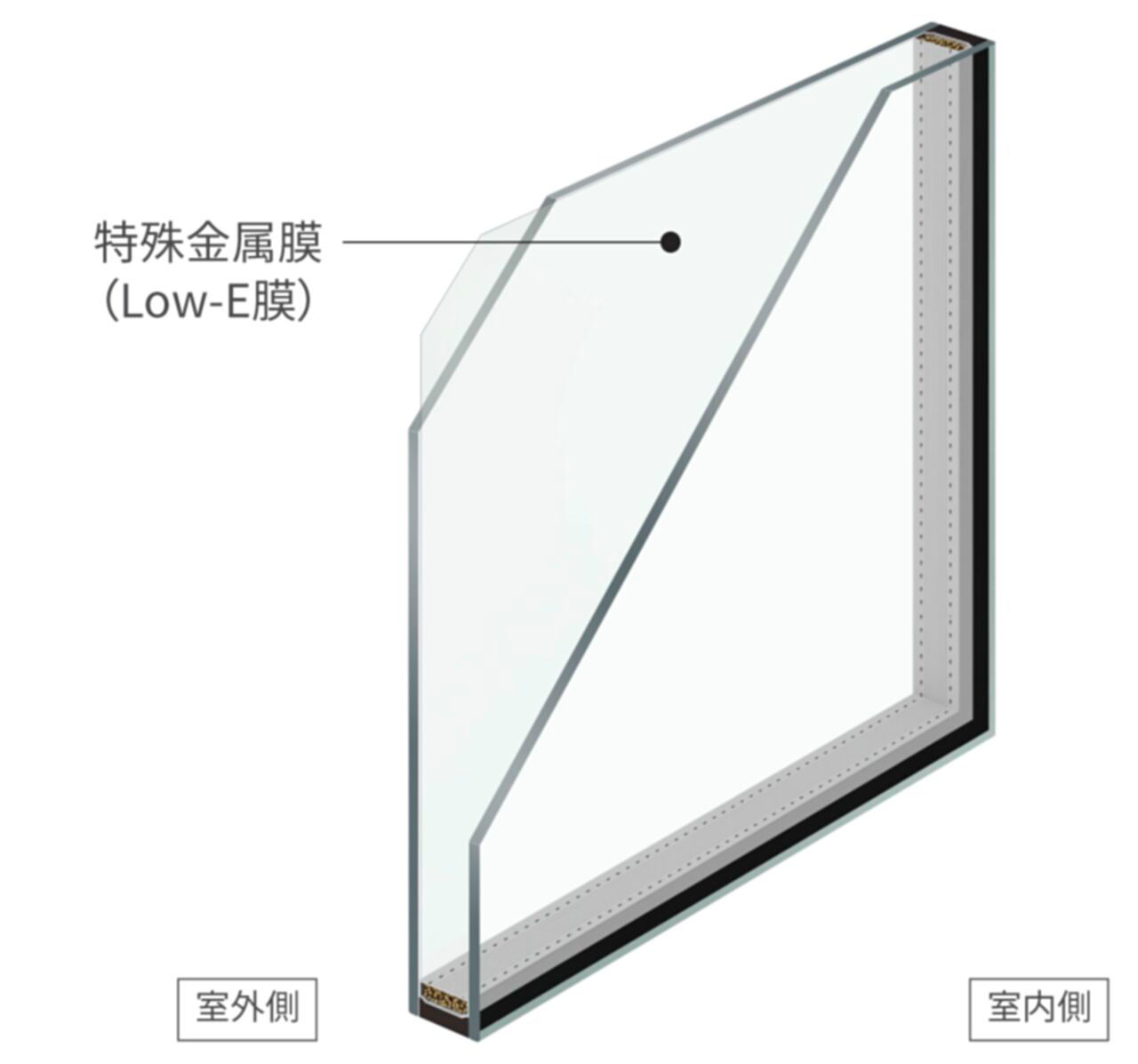 Low–E複層ガラスグリーン_高遮熱仕様