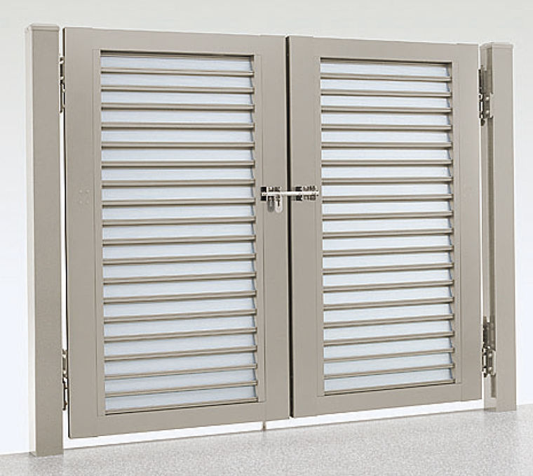 ｵﾌﾞﾘｰｸﾌｪﾝｽRA型門扉〈採光ﾙｰﾊﾞｰﾀｲﾌﾟ〉_W-1900×H-1500