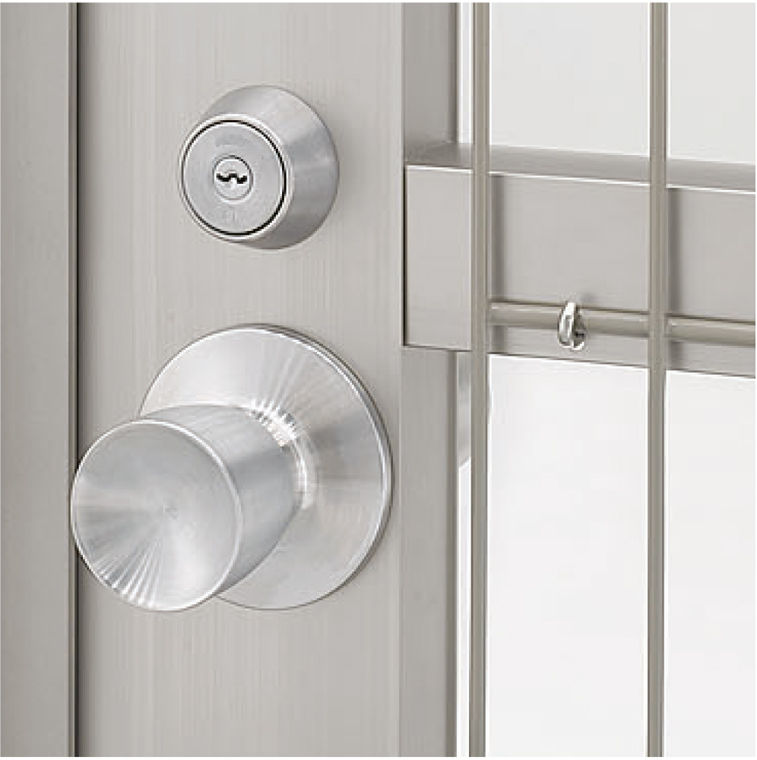 ﾊｲｸﾞﾘｯﾄﾞ門扉NF8型_ﾉﾌﾞ式内蔵錠