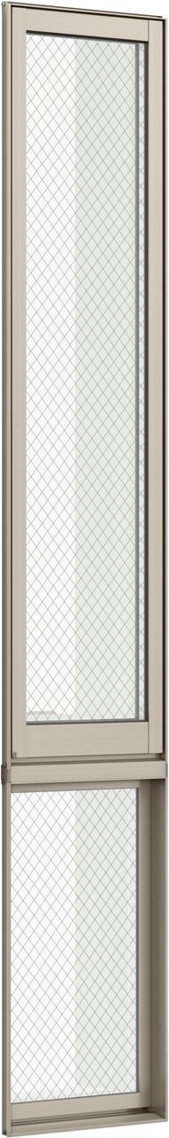 縦すべり出し窓(ｵﾍﾟﾚｰﾀｰ)T_F(FIX窓外押縁ﾀｲﾌﾟ)外観ｼｬｲﾝｸﾞﾚｰ03620（03320）