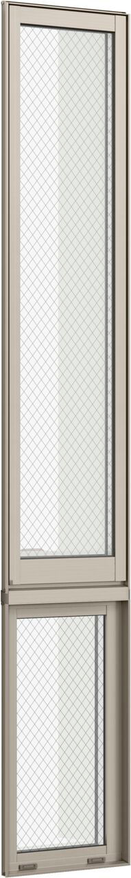 縦すべり出し窓(ｵﾍﾟﾚｰﾀｰ)T_F(FIX窓内押縁ﾀｲﾌﾟ)外観ｼｬｲﾝｸﾞﾚｰ03620（03320）