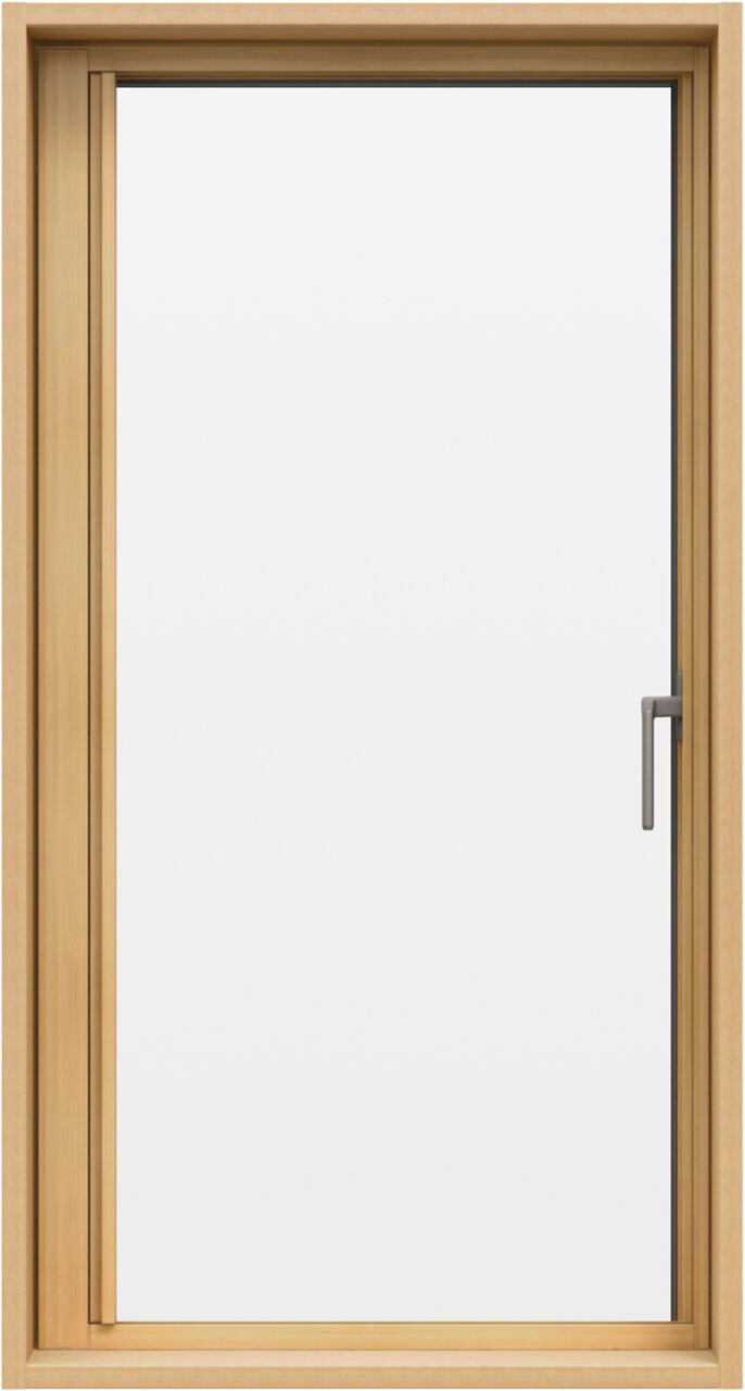 縦すべり出し窓(ｶﾑﾗｯﾁ)有償品横引きﾛｰﾙ網戸収納時内観