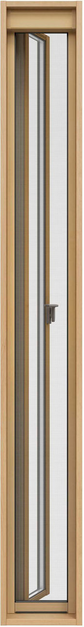 縦すべり出し窓(ｶﾑﾗｯﾁ)有償品_上げ下げﾛｰﾙ網戸(木額縁用)_使用時