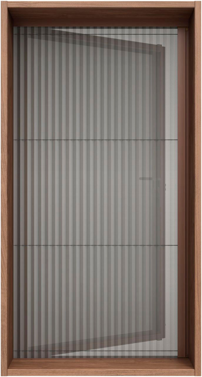 縦すべり出し窓(ｸﾞﾚﾓﾝ)_可動式網戸_使用時_有償品