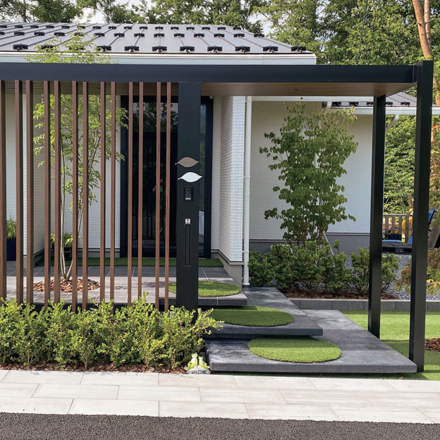 プライバシーの確保と利便性シンプルながら多機能なゲート