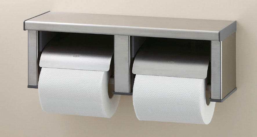 棚付ワンタッチ式2連紙巻器