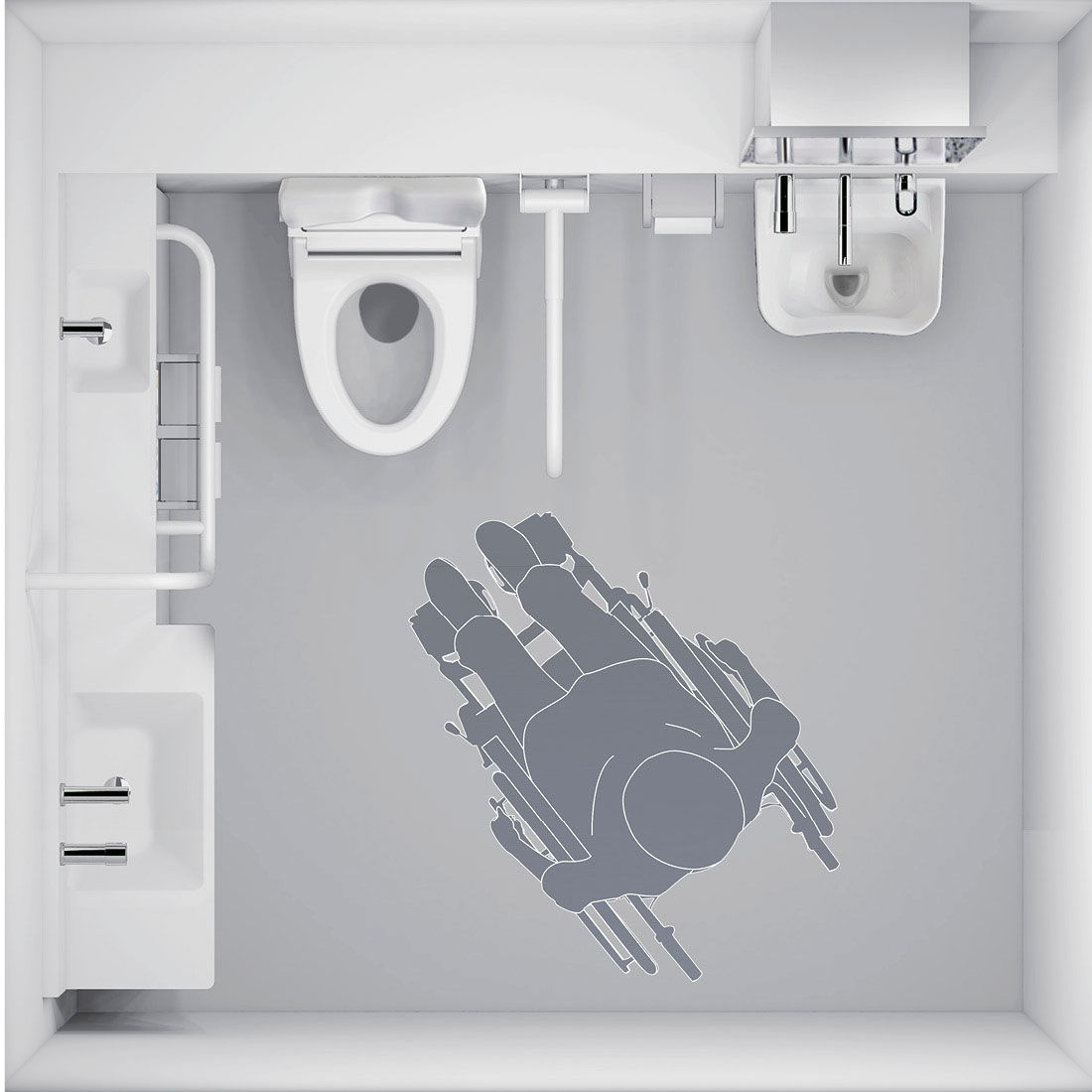 多機能トイレユニット_間口2000×2000mmに対応