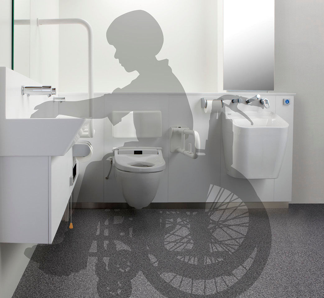 多機能トイレユニット_近づきやすい形状