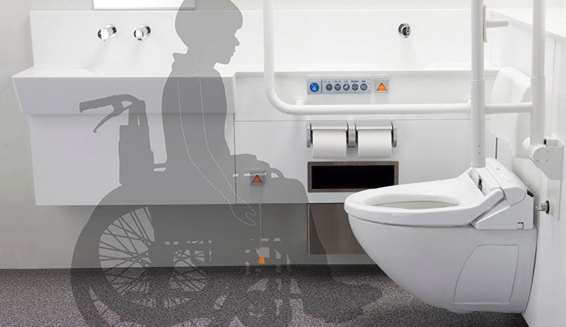 多機能トイレユニット_近づきやすい形状