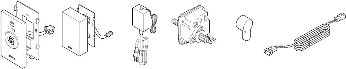 クイックタンク式専用リモコン便器洗浄セット_タッチスイッチ(有線)