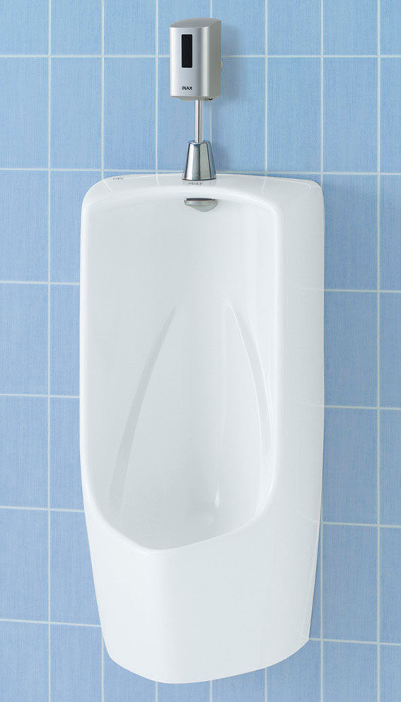 トラップ付大形壁掛ストール小便器(壁排水)