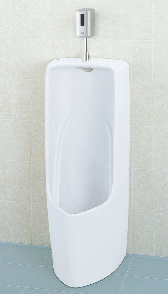 トラップ着脱式大形ストール小便器(床排水)