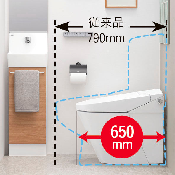空間が広がるコンパクトデザイン
