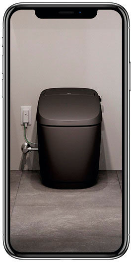 理想のトイレ空間をARでイメージしてみよう！