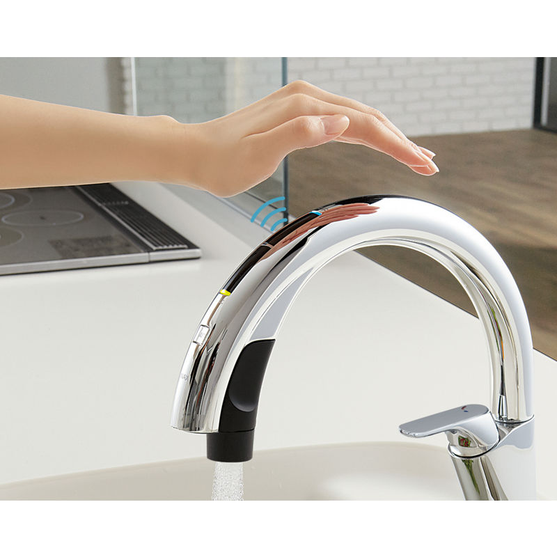 キッチン用タッチレス水栓 乾電池式ナビッシュ(浄水器 キッチン用タッチレス水栓 乾電池式ナビッシュ(浄水器