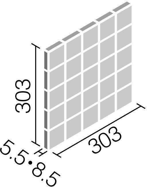 パールマスクII_60角ネット張り_形状図