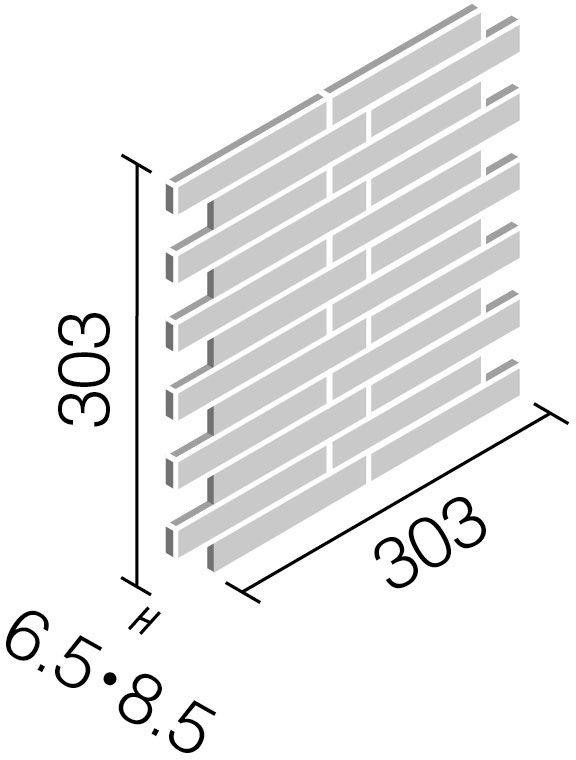 カームウッド_25×151角ネット張り_形状図