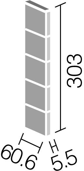 ペトラスクエア_60角(納まり役物)ネット張り_形状図