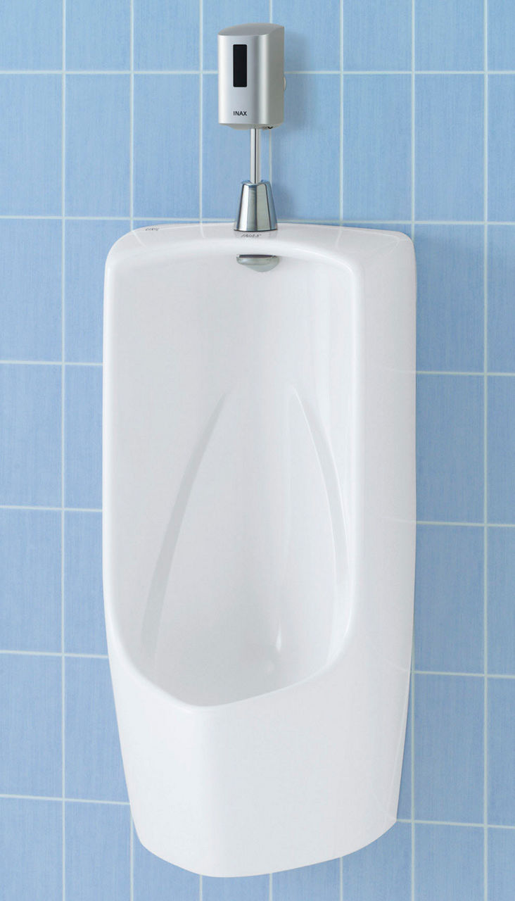 トラップ付大形壁掛ストール小便器(壁排水)_パイパーキラミック
