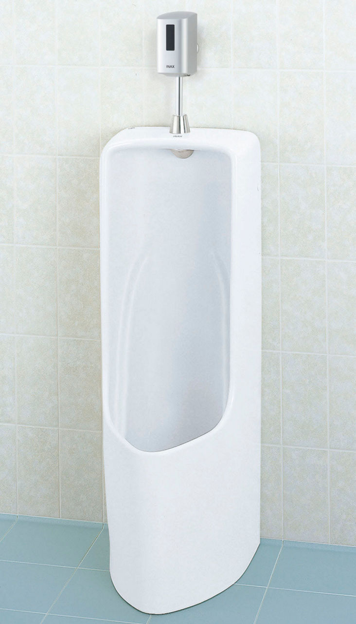 トラップ着脱式小形ストール小便器(床排水)_パイパーキラミック