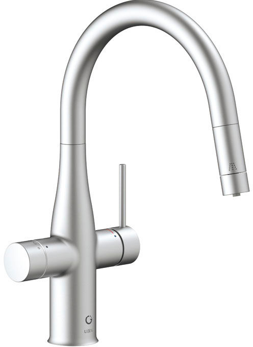 ワンホールタイプ_シングルレバー_ハンドシャワー_浄水器付_グリーンタップ冷水タイプ