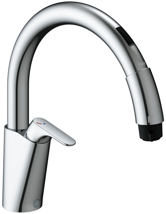 ワンホールタイプ_シングルレバー_ハンドシャワー_浄水器なし_乾電池式ナビッシュシンプルタイプ(B5)