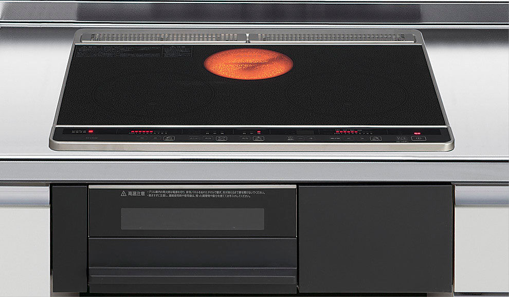2口IH＋ラジエント・スタンダードタイプ(無水両面焼グリル)