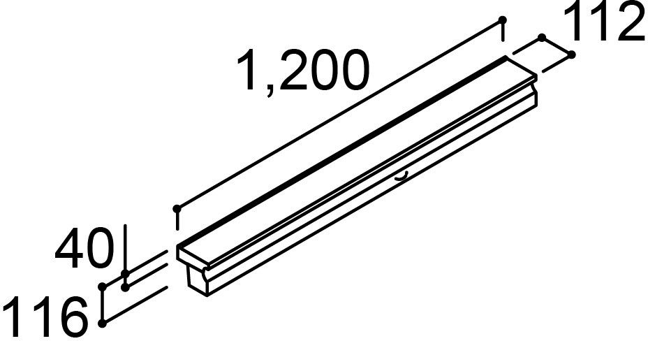 「クレヴィ」奥行500タイプ_間口1_200mm_棚ユニット