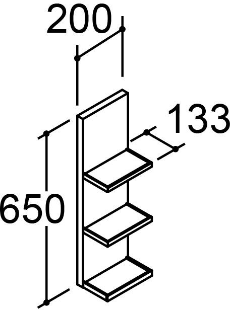 コンポ・システムタイプ共通_ミドルキャビネット_オープンタイプ
