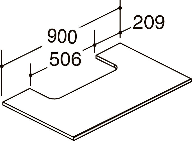 下棚_ボウル中央_両側オープン・片側オープン_600mmボウル用