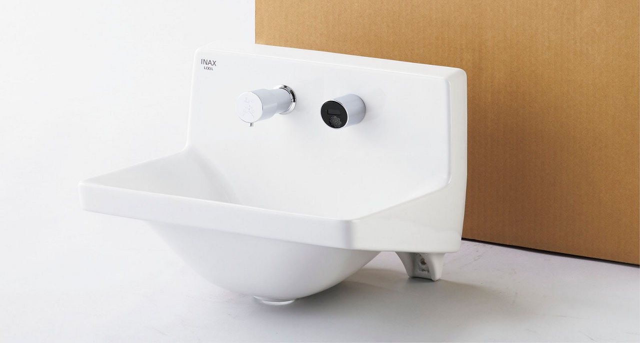 組立済の水栓金具で施工が簡単に