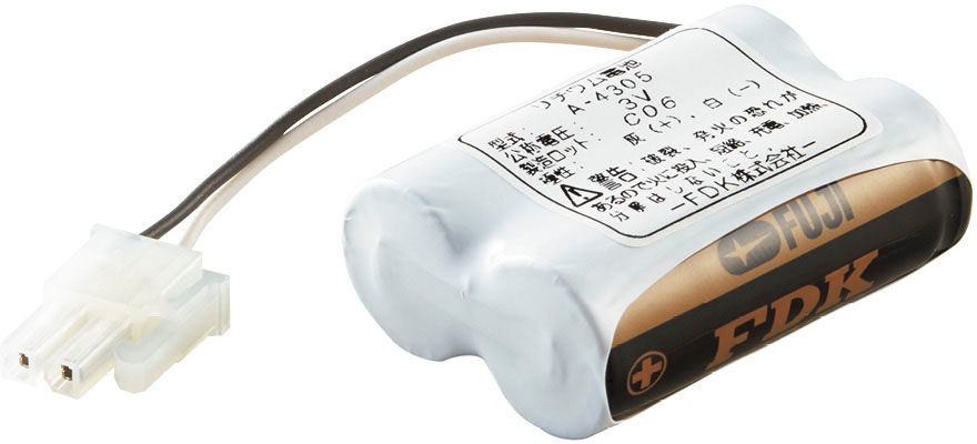 バックアップ電池を専用リチウム電池からアルカリ乾電池に変更