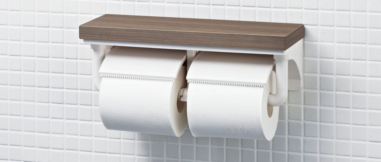 棚付2連紙巻器