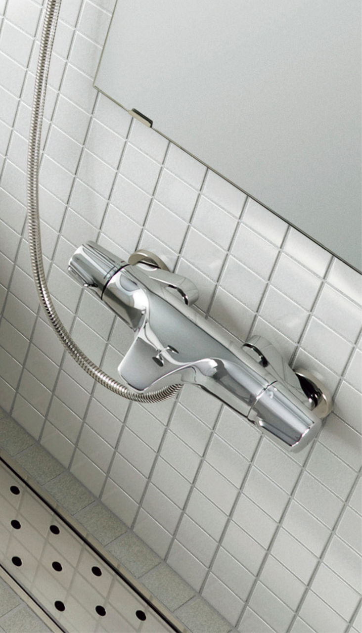 シャワーバス水栓_洗い場専用_サーモスタット_ジュエラ