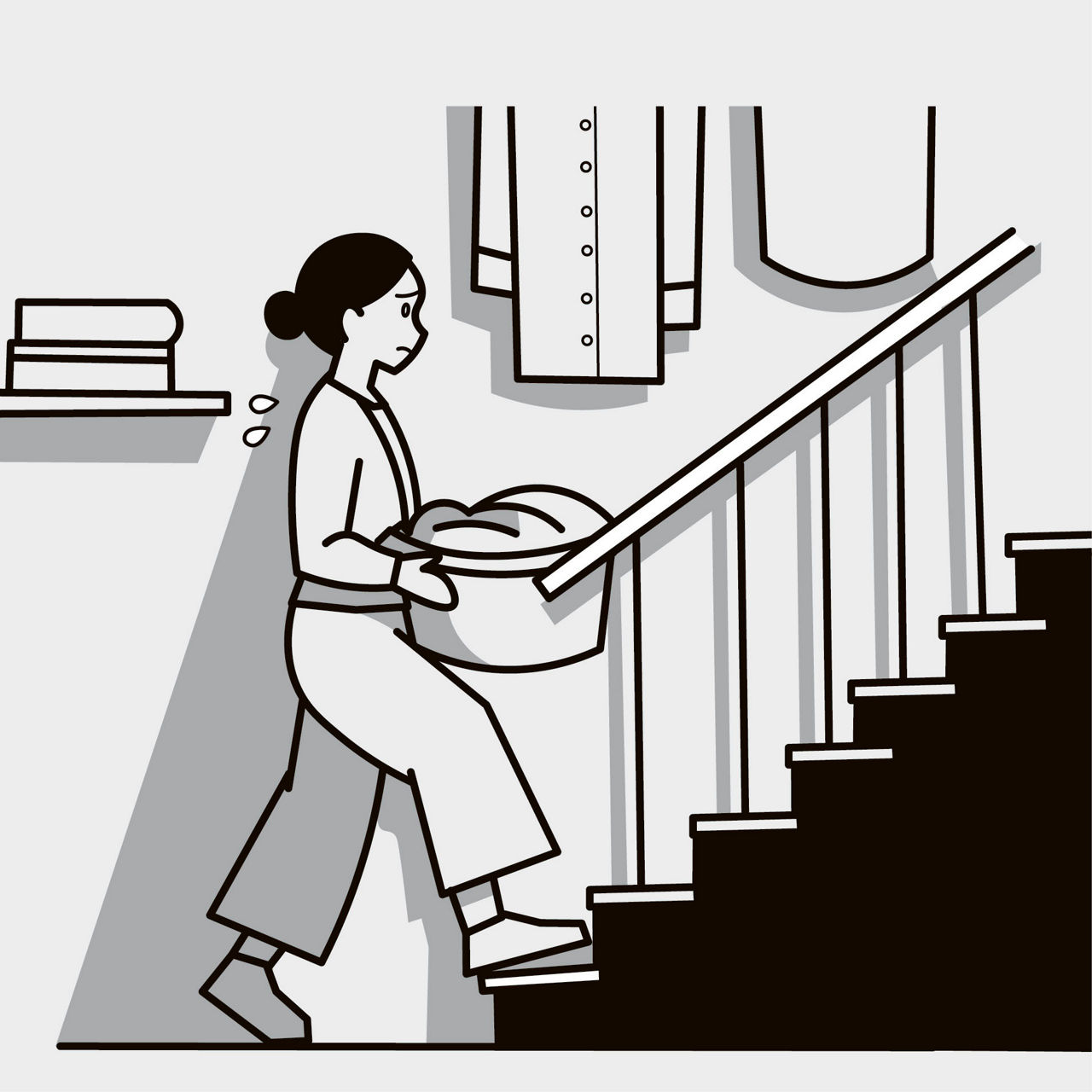 部屋の移動だけでヘトヘト