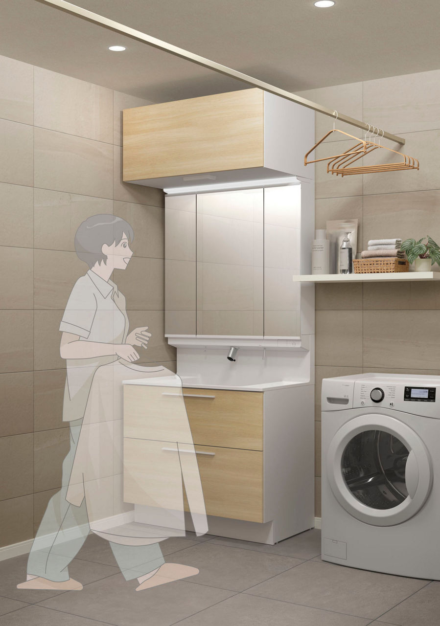 室内干し専用のスペースがあるから干す場所に困らなくなった