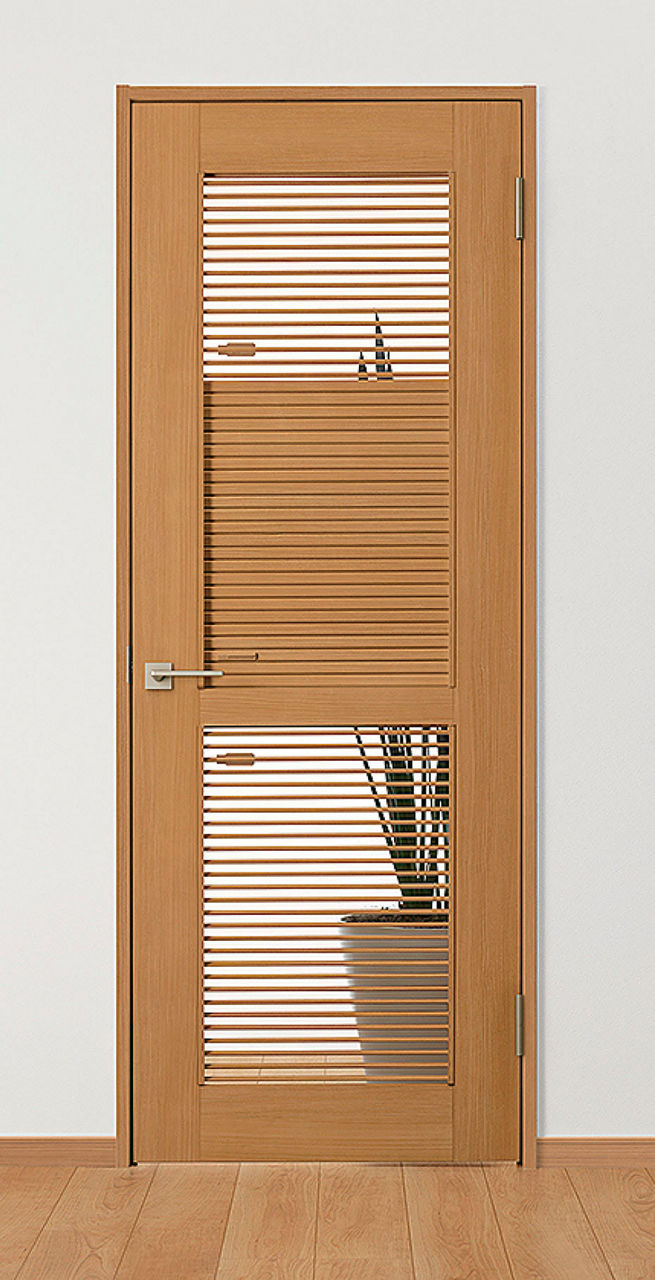 通風タイプドア_扉を閉めたままでもルーバーを開閉可能